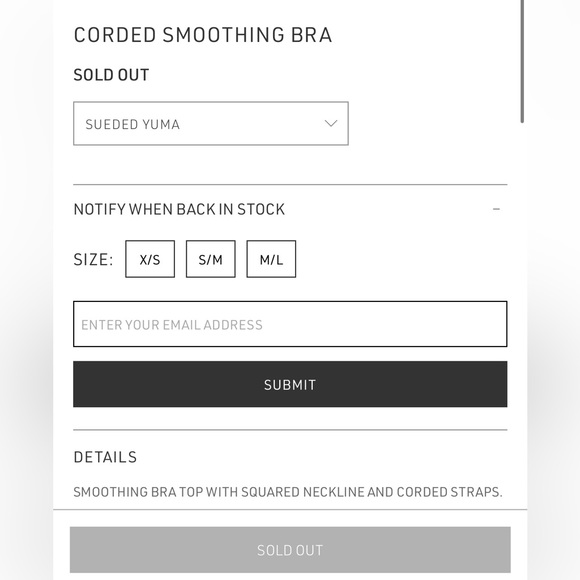 JOAH BROWN CORDED SMOOTHING BRA - Picture 7 of 8